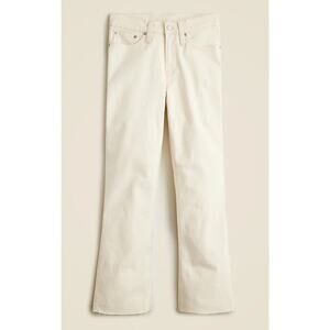 NWOT J.Crew Size 27‎ Off-White 9” Demi Boot Crop Stretchy Causal Mid Rise